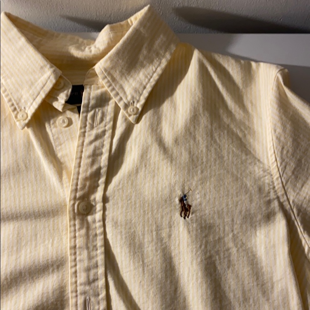 striped RL button up